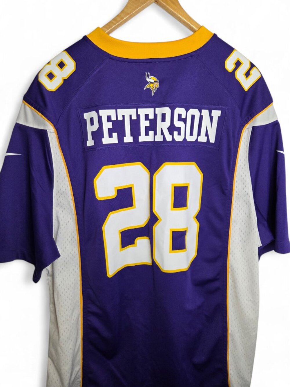 Nike NFL Minnesota Vikings Adrian Peterson #28 Jersey Men’s XL Purple On Field